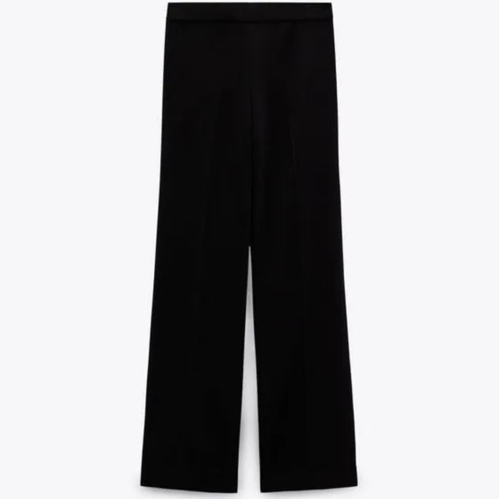 Zara high rise wide-leg flowy pants XS NEW